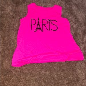 Paris t-shirt hot pink